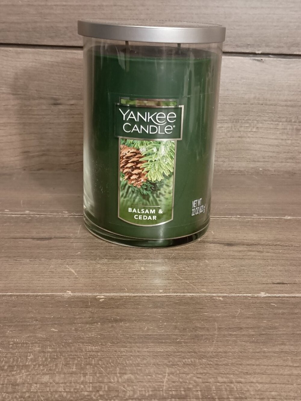 Yankee Candle Balsam & Cedar 22oz Jar Candle Double Wick Brand New